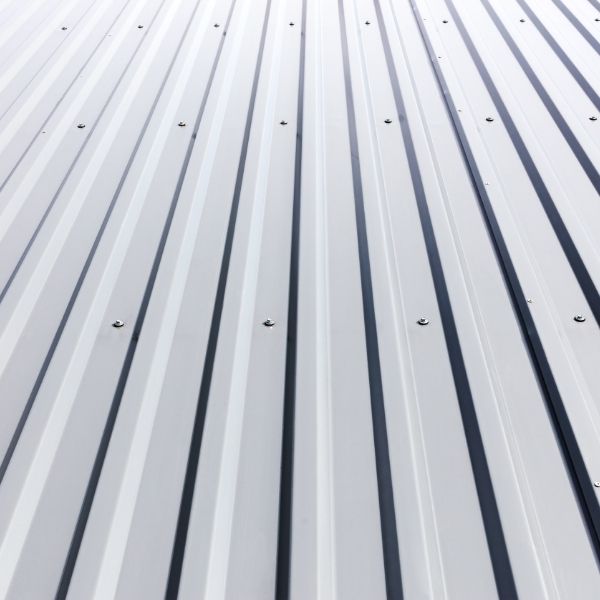 commercial building with a metal roof
